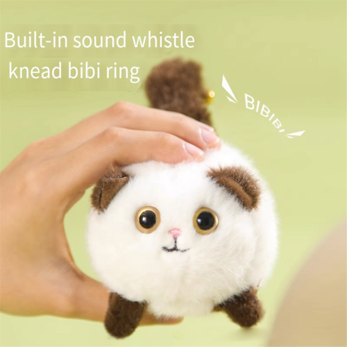 A Wag Tail Cat Plush Toy Soft and Comfortable Stuffed Animal 1