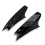 2 Capacetes de Motocicleta com Buzina Decorativa - Preto 1