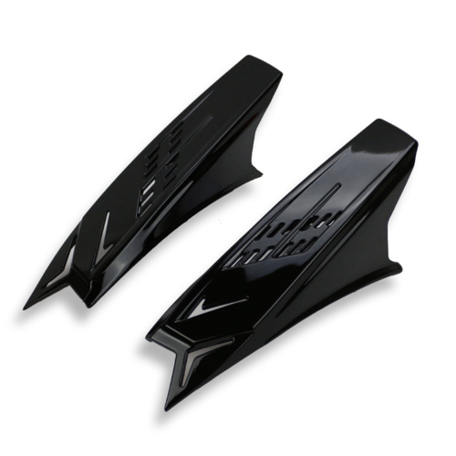 2 Capacetes de Motocicleta com Buzina Decorativa - Preto