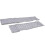 Breathable Mesh Baby Bed Bumper 2pcs Crib Liner Plum Gray 14