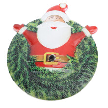 Santa Doorbell Ornament Xmas Door Chime Iron Decor 15.5x18.5cm
