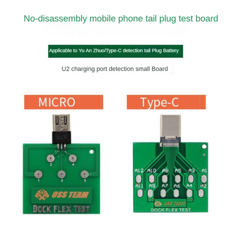 Płytka testowa PCB 2Pc Micro-USB dla Androida Mini Type-C USB3.1 2