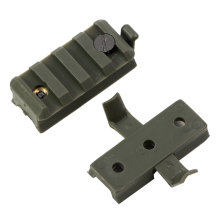1 paar nylon loodrail helm zaklamp clip rail slider 20mm, B
