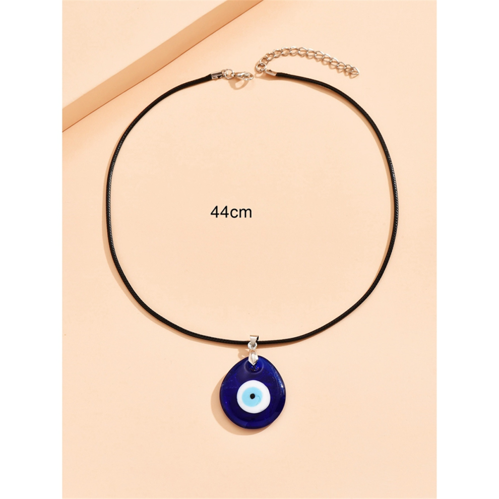 Blue Eye Pendant Necklace for Women Men-image-OPC-PJCHZGD-NEW