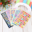 10 Sheets Colorful Letter Stickers Self Adhesive Alphabet Letter 2