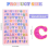 10 Sheets Colorful Letter Stickers Self Adhesive Alphabet Letter 3