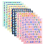 10 Sheets Colorful Letter Stickers Self Adhesive Alphabet Letter 1