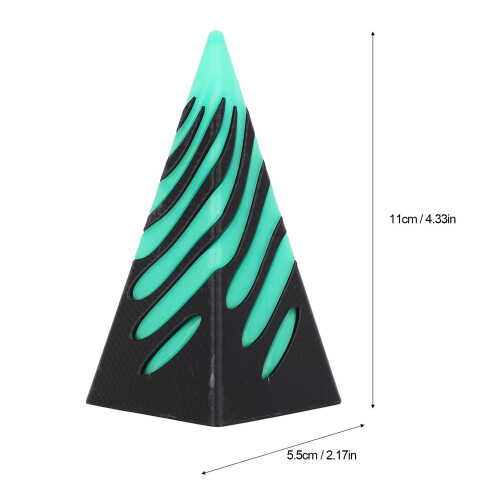 Impossible Cone PLA 5,5x11 cm Verde-negro juguete de escritorio 1