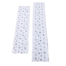 Paracolpi per culla a due pezzi, in rete, 340 x 30 cm, con pois bianchi
