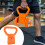 Poignée de kettlebell portable et réglable orange 11