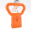 Poignée de kettlebell portable et réglable orange 14