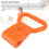 Poignée de kettlebell portable et réglable orange 6