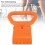 Poignée de kettlebell portable et réglable orange 5