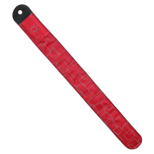 (One) Battery-Powered Night Running Party Luminous Armband (Button) - Red