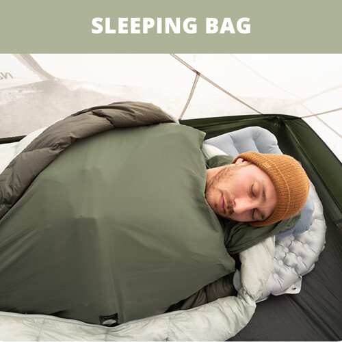 (One) Sleeping bag liner - blue 1