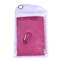 (1) Outdoor Sports Cooling Heatstroke Quick-Drying Towel - Rose Red - 30x90