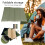(2 pcs) Outdoor Beach Travel Small Folding Cushion - Black 4