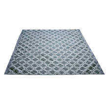 (1) Outdoor Thickened Picnic Blanket Foldable Beach Blanket Camping Mat - Gray Flower