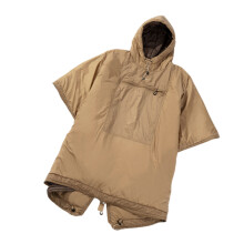 (1) Multifunctional Outdoor Camping Cold-Proof Wearable Poncho Sleeping Bag - Warm Sand
