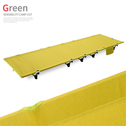(1 Set) Outdoor Lightweight Folding Portable Camping Bed - Gray 2