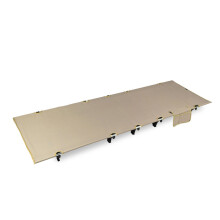 (1 Set) Outdoor Lightweight Folding Portable Camping Bed - Beige