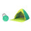 (1) No-Set-Up Beach Tent with Curtain - Green 7