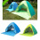 (1) No-Set-Up Beach Tent with Curtain - Green 2