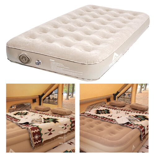 (One set) Automatic inflatable air mattress (storage) - 32-hole single flocking bed 1