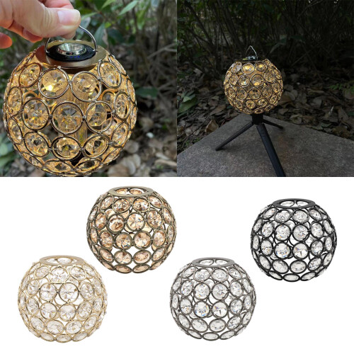 (1) Outdoor Camping Crystal Lampshade - Gold 1