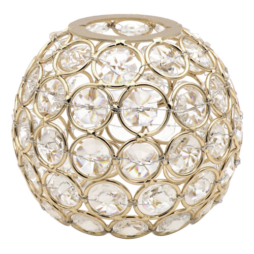 (1) Outdoor Camping Crystal Lampshade - Gold