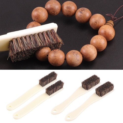 (2) Rock Climbing Chalk Brushes - Boar Hair Brush 4 Rows Medium Hard 1
