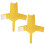 (2) Tent Rope Light Fixing Straps - Yellow 1