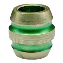 (1) EDC Brass Pendant Knife Pendant - Grass Green Version