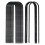 (3) High Strength Tent Pegs - 30cm Black J-Shaped 8