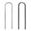 (3) High Strength Tent Pegs - 30cm Black J-Shaped 6