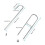 (3) High Strength Tent Pegs - 30cm Silver J-Shaped 4