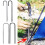 (3) High Strength Tent Pegs - 30cm Black J-Shaped 2