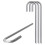 (3) High Strength Tent Pegs - 30cm Silver J-Shaped 7
