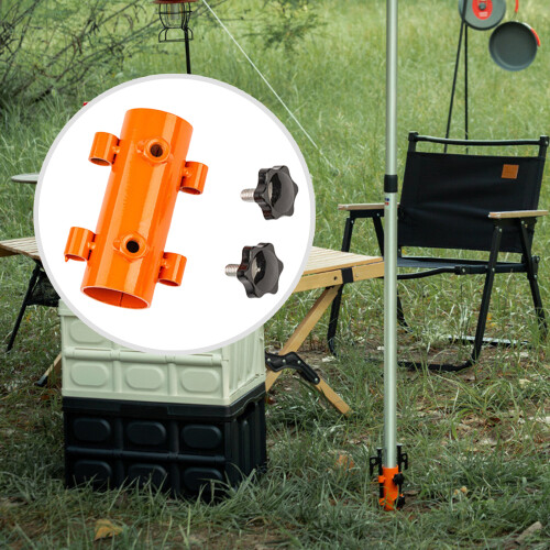 (1) Adjustable Tent Canopy Pole Holder - Adjustable Orange 2