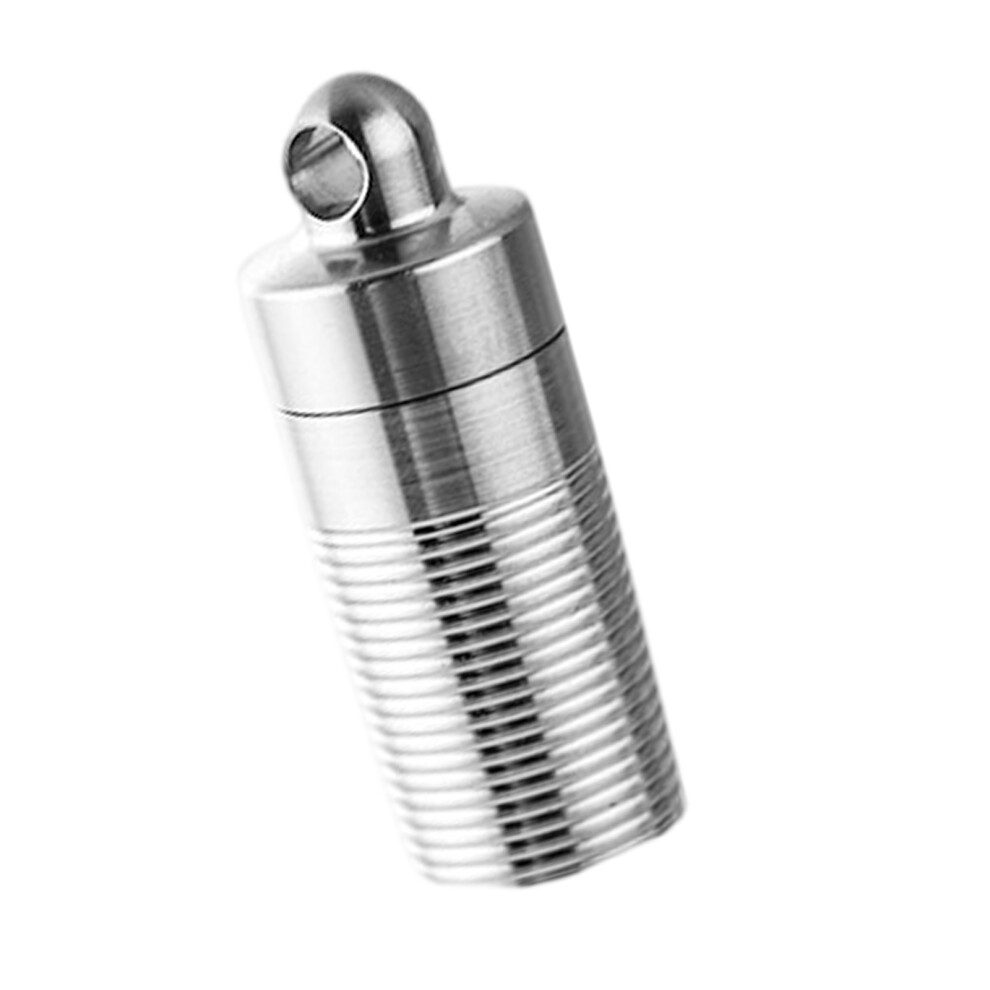 (1) Pure titanium waterproof medicine bottle - medium original color MFC005-image-OPC-PJCJ676-NEW