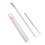(1 Set) Outdoor Reusable Straws - Lavender 7