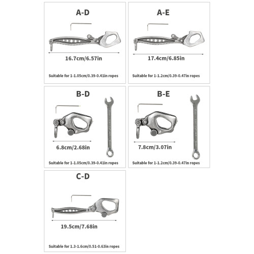(1) H Series Beidouxing Descender Multi-Function Descender - Model A - Long Handle Beidouxing [Compatible with 10.5mm Rope] 2