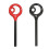 (1) Mountain Climbing Equipment Descender Rope 9-Ring Descender - Black 7