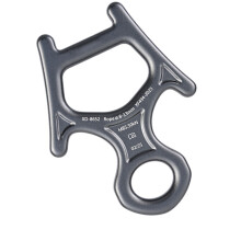 (1) Mountain climbing and high altitude work rope descender special-shaped eight-ring protector descender 30KN