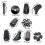 (12) Outdoor Trekking Pole Accessories Tip Covers - Grid Foot Covers 7