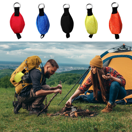 (1) Rock Climbing and Tree Climbing Throw Bag with Tail 300g - Black 1