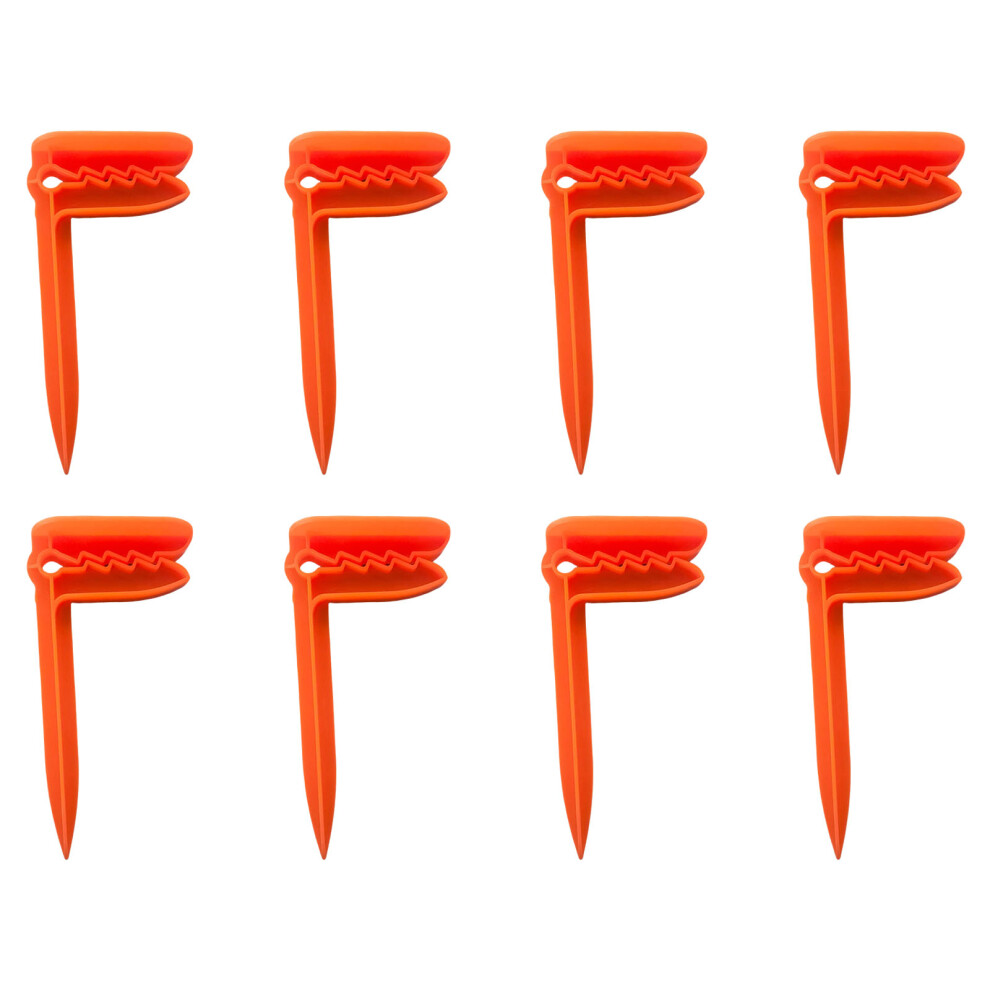 (8 pieces per set) Beach Towel Clip Plastic Towel Clip Camping Tent Clip - Orange-image-OPC-PJCJ78D-NEW