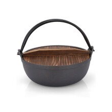 (1 set) Outdoor Cast Iron Dutch Oven with Gloves - 27CM