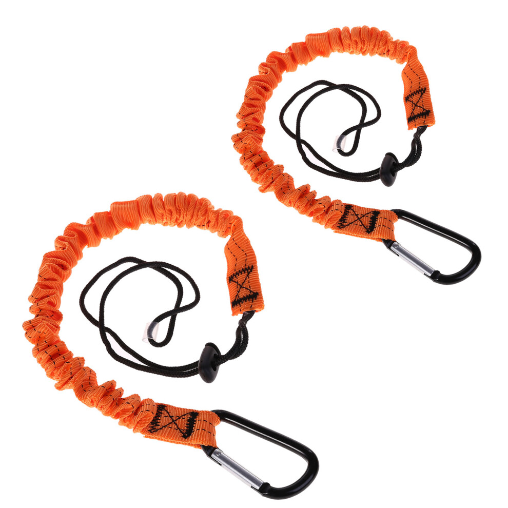 (1 Set Of 2) High-Altitude Work Tool Fall Prevention Rope - Orange 7696631915511