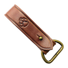 (1) Belt Buckle Leather Case Scabbard Connector Buckle Cowhide Buckle - Brown